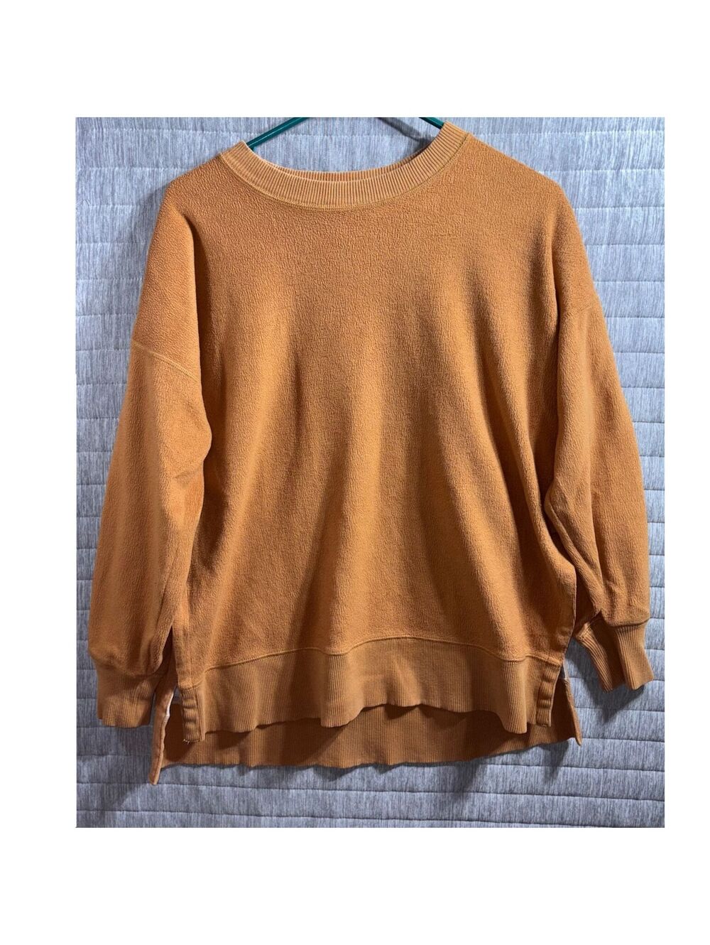 Aerie Cozy Light Brown Crewneck Sweatshirt Women's XS Soft Terry Oversized